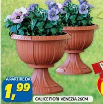 Risparmio Casa CALICE FIORI VENEZIA 26CM offerta
