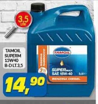 Risparmio Casa TAMOIL SUPERM 15W40 B-DLT 3,5 offerta