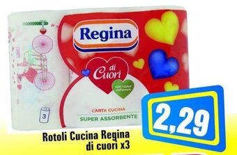 Punto Vigas Rotoli Cucina Regina di cuori x3 offerta