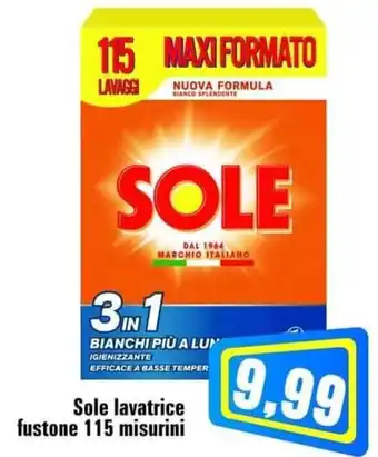 Sole lavatrice fustone 115 misurini