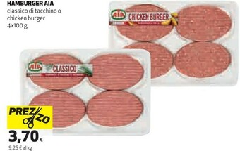 Coop Aia Hamburger Classico Di Tacchino offerta