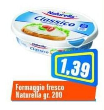 Punto Vigas Formaggio fresco Naturella gr. 200 offerta