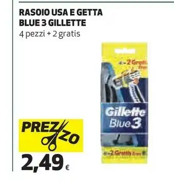 Coop Gillette Rasoio Usa E Getta Blue 3 6 Pezzi offerta