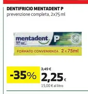Coop Mentadent Dentifricio 150 Ml offerta
