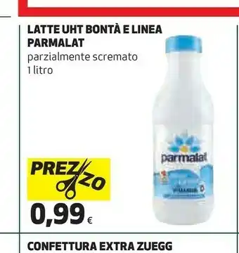 Coop Parmalat Parmalat - Bontà e Linea Latte Parzialmente Scremato 1000 g(ml) offerta