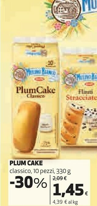Coop Mulino Bianco PlumCake Classico 330 G(ml) offerta