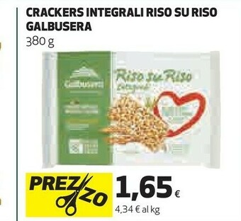 Coop Galbusera Galbusera - Cracker Integrali con Riso Riso su Riso offerta