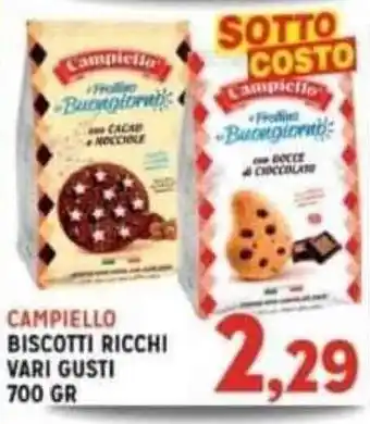 CAMPIELLO BISCOTTI RICCHI VARI GUSTI 700 GR