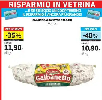 Coop Galbani Galbanetto 180 G offerta