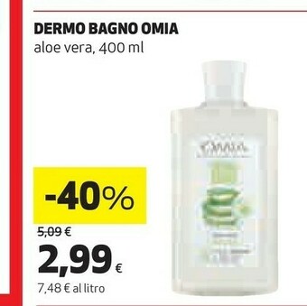 Coop Omia Dermo Bagno Aloe Vera offerta