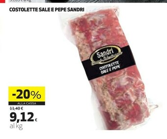 Coop Sandri Costolette Sale E Pepe offerta