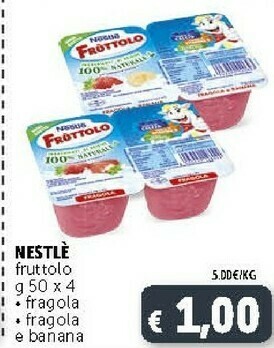 Nestlè Fruttolo Fragola E Banana 50g