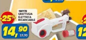 Risparmio Casa NK978 GRATTUGIA ELETTRICA RICARICABILE offerta