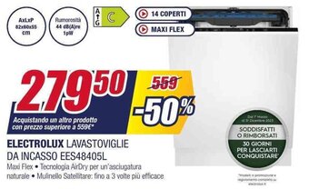 Trony ELECTROLUX LAVASTOVIGLIE DA INCASSO EES48405L offerta