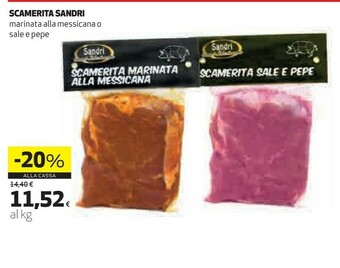 Coop Sandri Scamerita Marinata Alla Messicana/ Sale E Pepe offerta