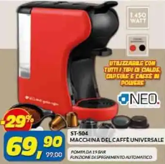 Risparmio Casa ST - 504 MACCHINA DEL CAFFE UNIVERSALE offerta