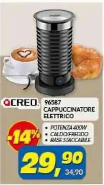 Risparmio Casa QCRED 96587 CAPPUCCINATORE ELETTRICO offerta