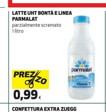 Coop Parmalat Parmalat - Bontà e Linea Latte Parzialmente Scremato 1000 g(ml) offerta