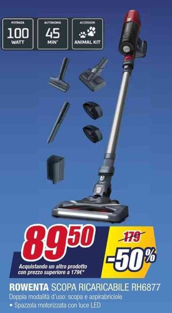 Trony ROWENTA SCOPA RICARICABILE RH6877 offerta