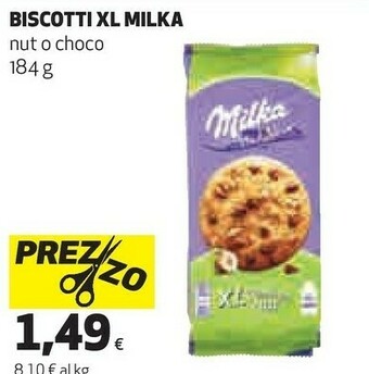 Coop Milka XL Cookies Nuts 184 G(ml) offerta
