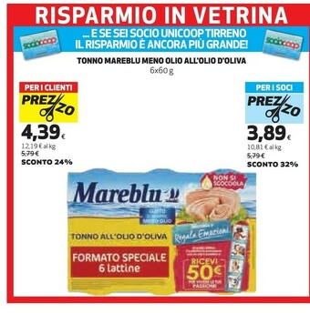Coop Mareblu - Tonno All'Olio D'Oliva offerta