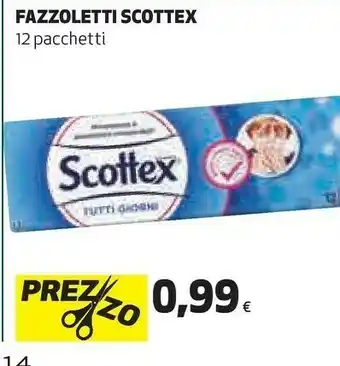 Coop Scottex Fazzoletti 12 Pacchetti offerta