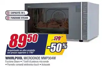 WHIRLPOOL MICROONDE MWP304W