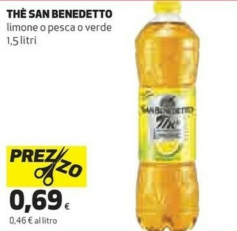 Coop San Benedetto Thè Al Limone 1500 G(ml) offerta