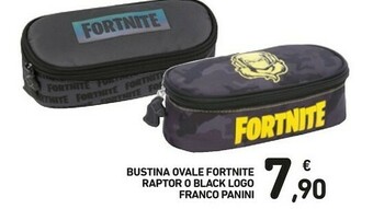 Conad Franco cosimo panini editore Bustina Ovale Fortnite Raptor O Black Logo Franco Panini offerta