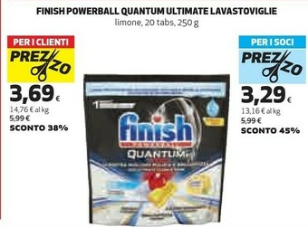 Coop Finish Powerball Quantum Ultimate Lavastoviglie offerta