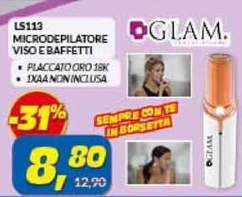 Risparmio Casa GLAM LS113 MICRODEPILATORE VISO E BAFFETTI offerta