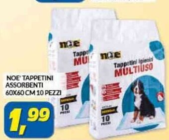 Risparmio Casa NOE TAPPETINI ASSORBENTI 60X60 CM 10 PEZZI offerta
