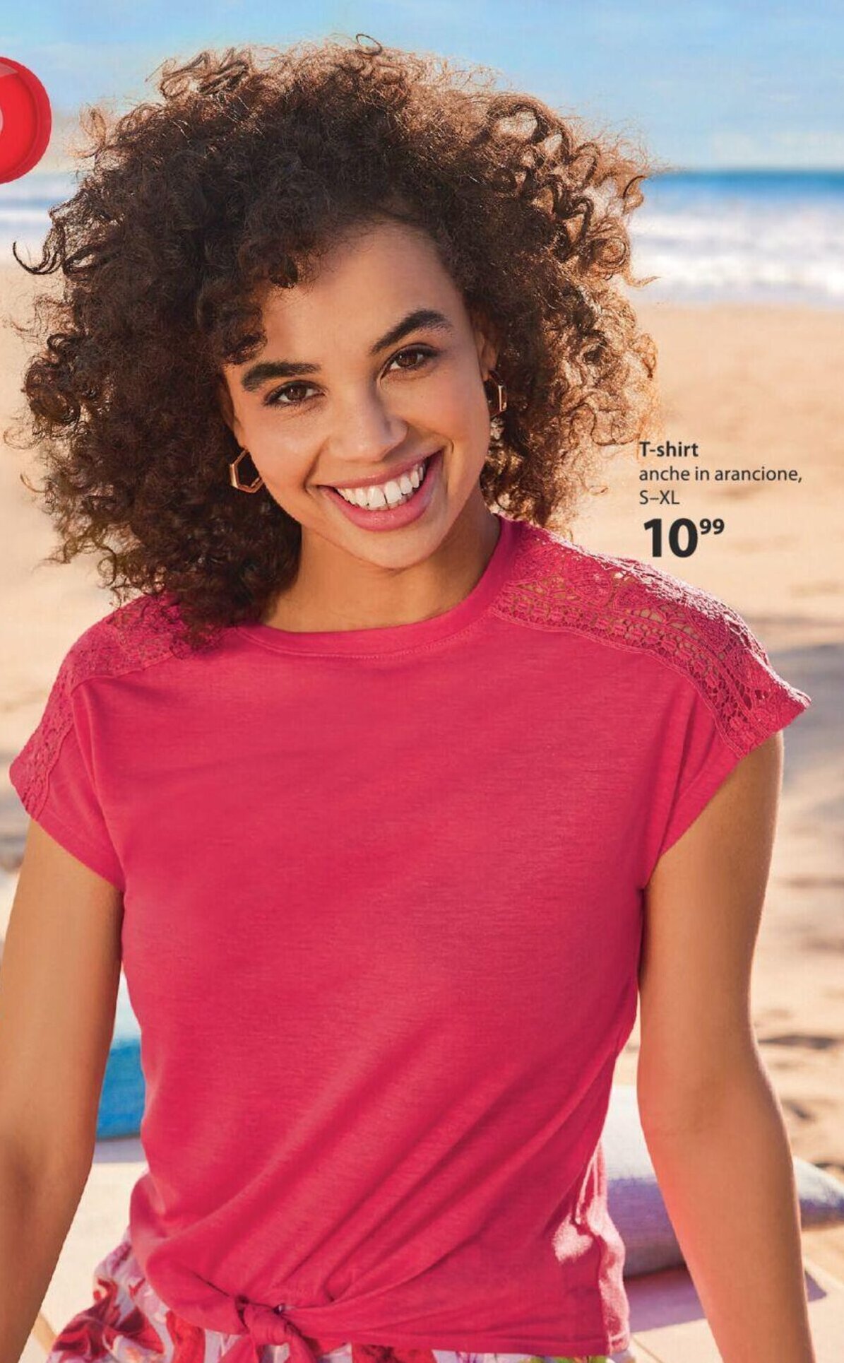 NKD T-shirt anche in arancione, S-XL offerta