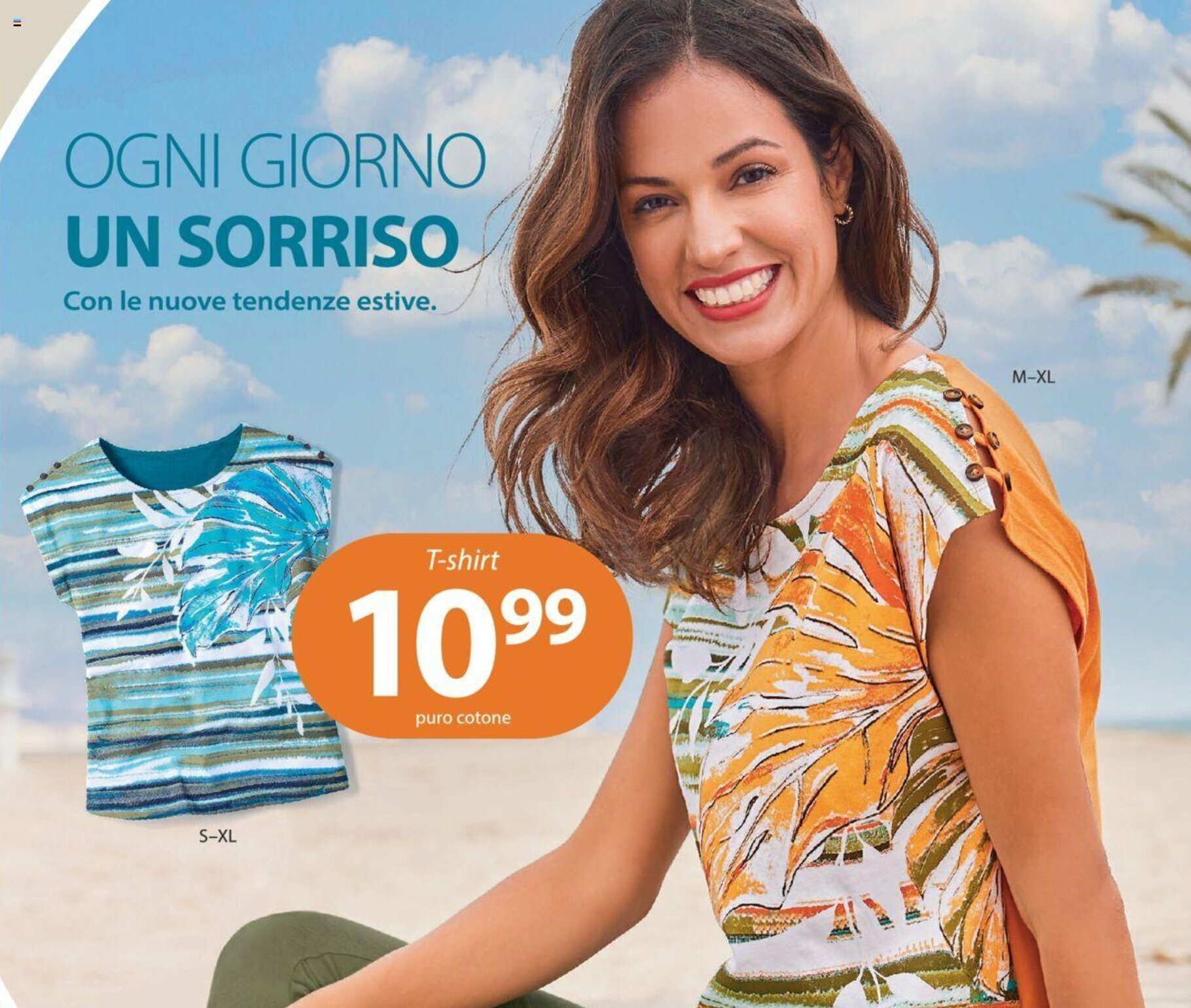NKD T-shirt puro cotone S-XL M-XL offerta