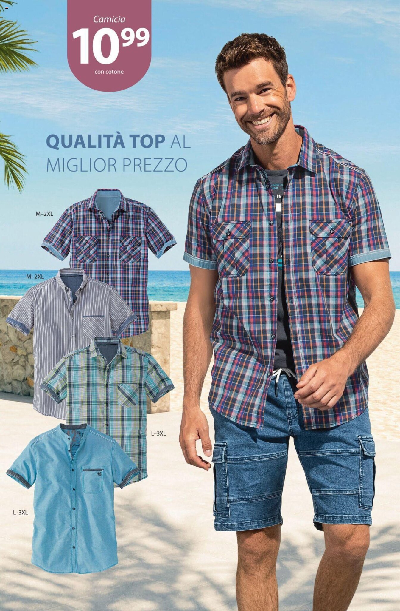 NKD Camicia con cotone M-2XL M-2XL L-3XL offerta