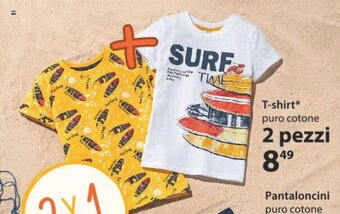 T-shirt* puro cotone 2 pezzi