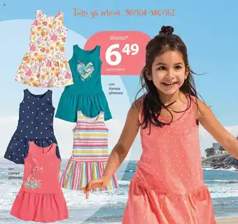 Vestito con stampa glitterata
