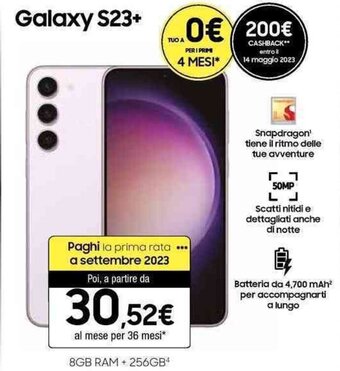 Trony Samsung Galaxy S23+ offerta
