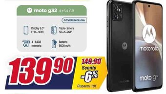 Trony motorola moto g32 offerta
