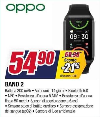 Trony Oppo Band 2 offerta