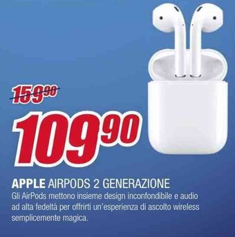 Trony APPLE AIRPODS 2 GENERAZIONE offerta