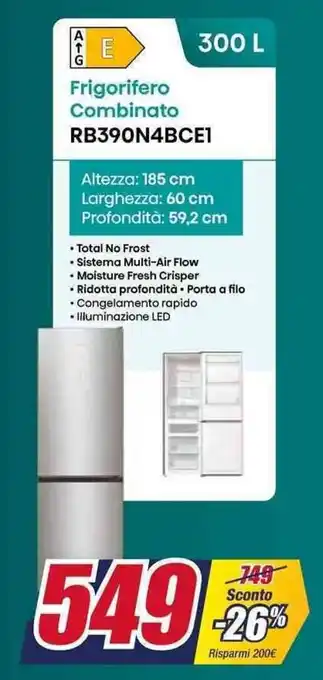 Trony Hisense Frigorifero Combinato RB390N4BCE1 offerta