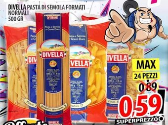 Il Genio Supermercato DIVELLA PASTA DI SEMOLA FORMATI NORMALI 500 GR offerta
