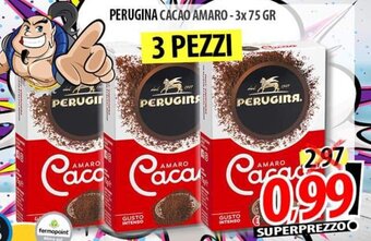 Il Genio Supermercato PERUGINA CACAO AMARO-3x 75 GR offerta
