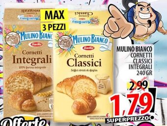 Il Genio Supermercato MULINO BIANCO CORNETTI CLASSICI INTEGRALI 240 gr offerta