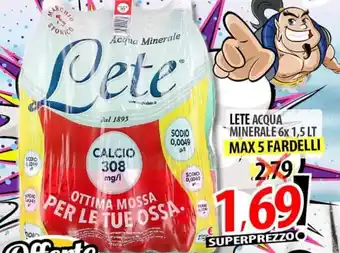 Il Genio Supermercato LETE ACQUA MINERALE 6x 1,5 LT offerta