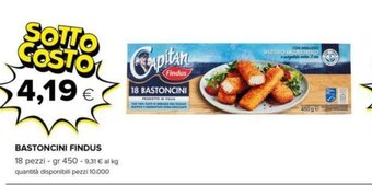 Oasi BASTONCINI FINDUS 18 pezzi - gr 450 offerta
