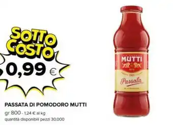 Oasi MUTTI PASSATA DI POMODORO gr 800 offerta