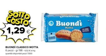 BUONDÌ CLASSICO MOTTA 6 pezzi - gr 198