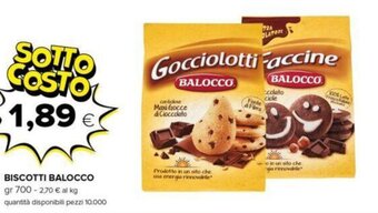 Oasi BISCOTTI BALOCCO gr 700 offerta